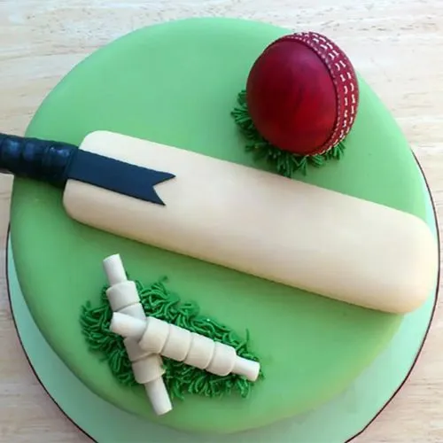 The Cricket Lover's Cake - Decorated Cake by Heidi Stone - CakesDecor
