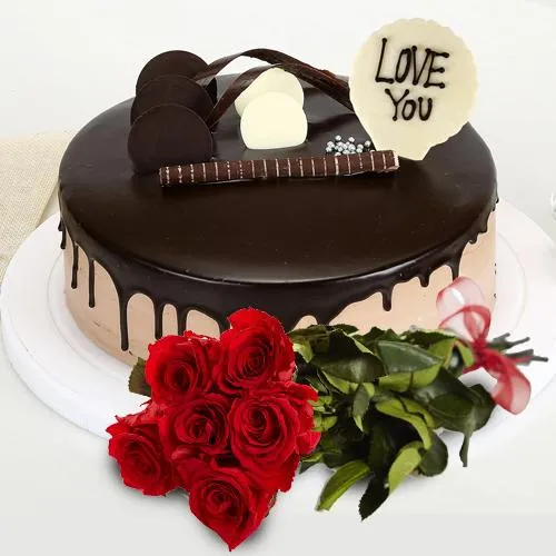 Order Propose Day Photo Cake Online, Price Rs.1699 | FlowerAura