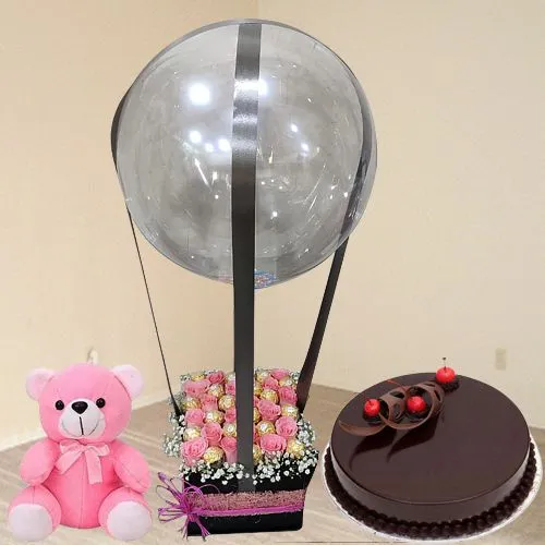 18 inch Qualatex Birthday Chocolate Cake Slice Foil Balloon - 29646