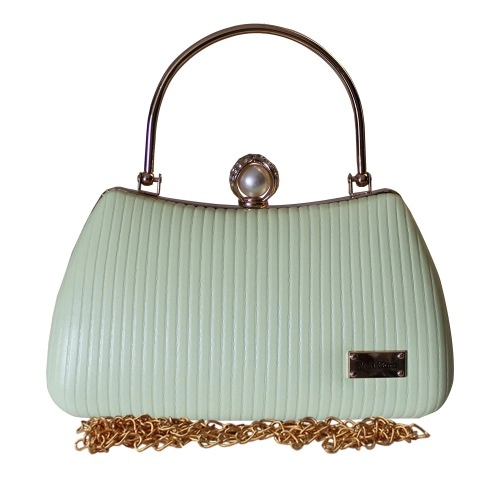 Send fancy ladies purse with striped embossed design to Mumbai