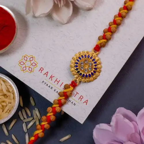 Impressive Kundan Rakhi