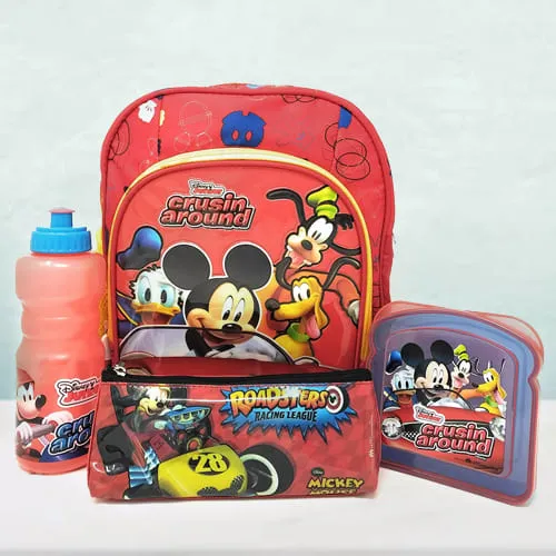 Mickey mouse school discount bag and lunch box